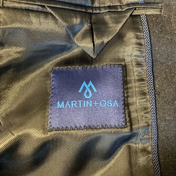 NWOT Men’s Navy Wool Blazer 42 Martin + Osa - Picture 4 of 5